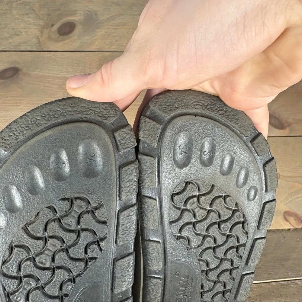 birkenstock birki kids youth size 34 shoes gray slingback comfort sandals